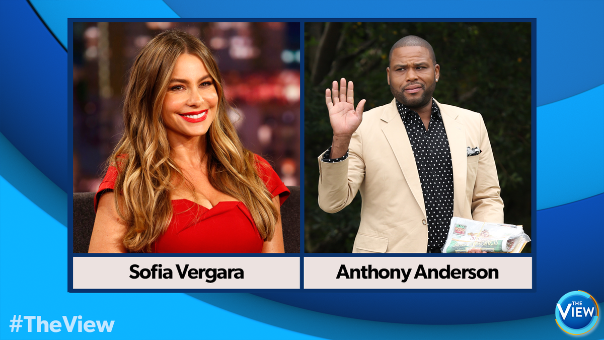 RT @TheView: We've got fam on the show today! @ModernFam's @SofiaVergara & @black_ishABC's @anthonyanderson join us LIVE today! http://t.co…