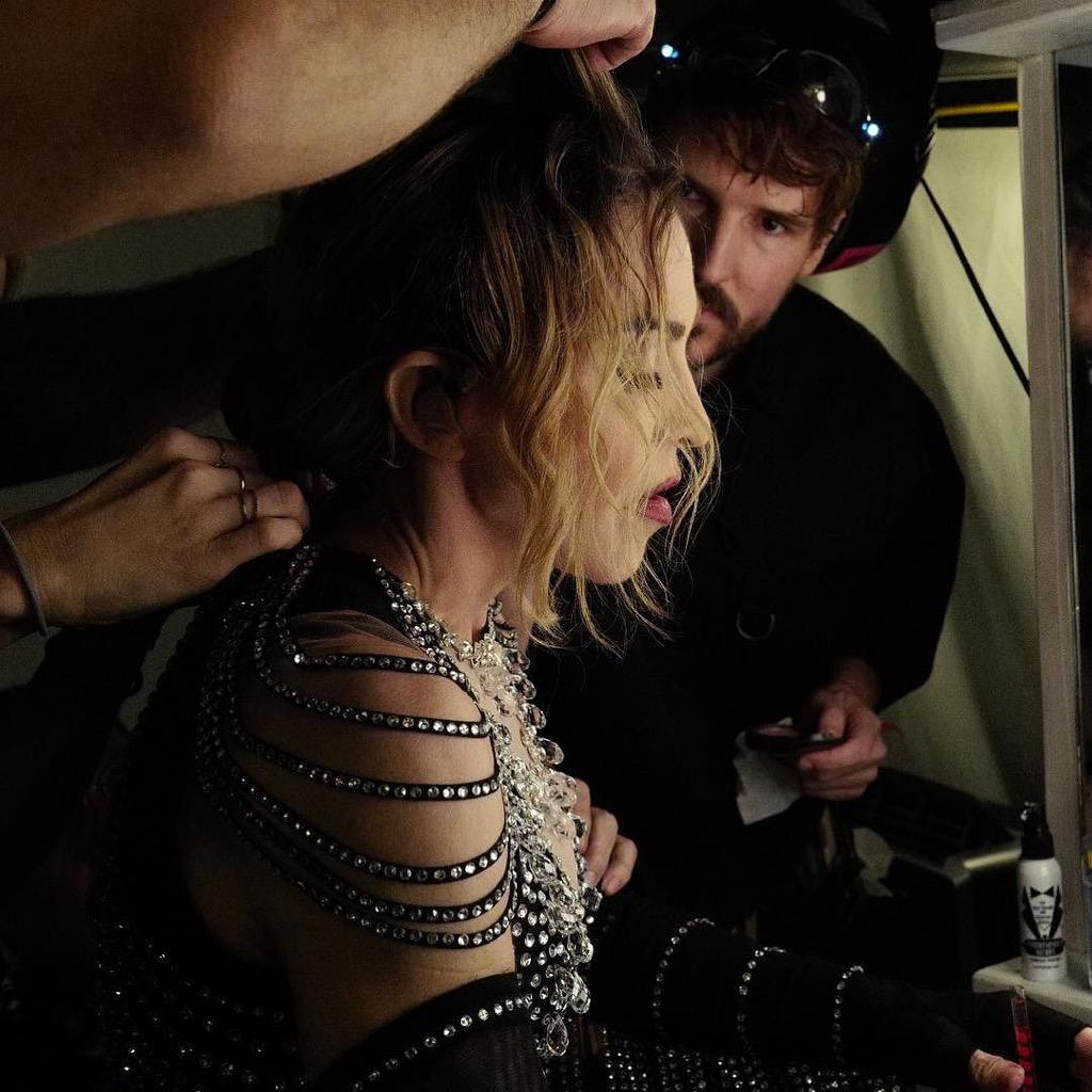 Life underneath the stage captured by JR! #panic ❤️ #rebelheartour http://t.co/emIIvBwwh7