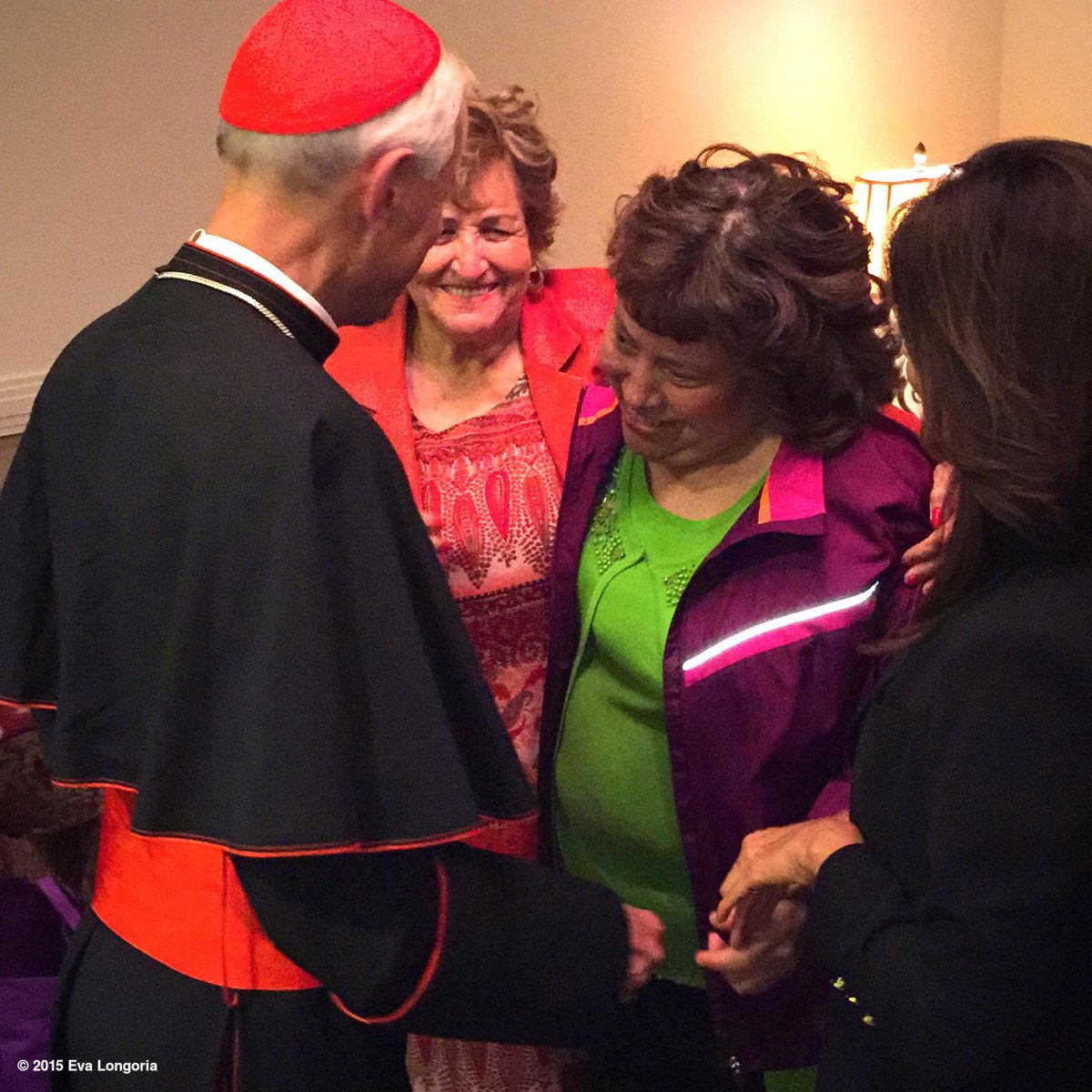 Liza getting a special blessing by the Archbishop of Washington Donald Cardinal Wuerl! #Catholic #Blessing #Family http://t.co/HMq2ogbuqD