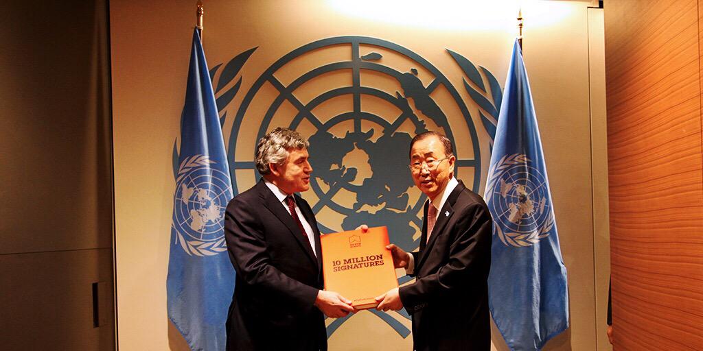RT @aworldatschool: 10M #UpForSchool petition signatures demanding action for education delivered to @UN Secretary-General Ban Ki-moon! htt…