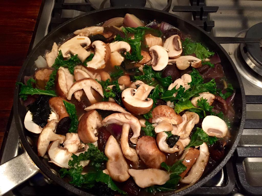 RT @KatStorrSky: Yum @jamieoliver just made your chicken, mushroom and miso broth - SO delicious! http://t.co/Qf1flRryBk