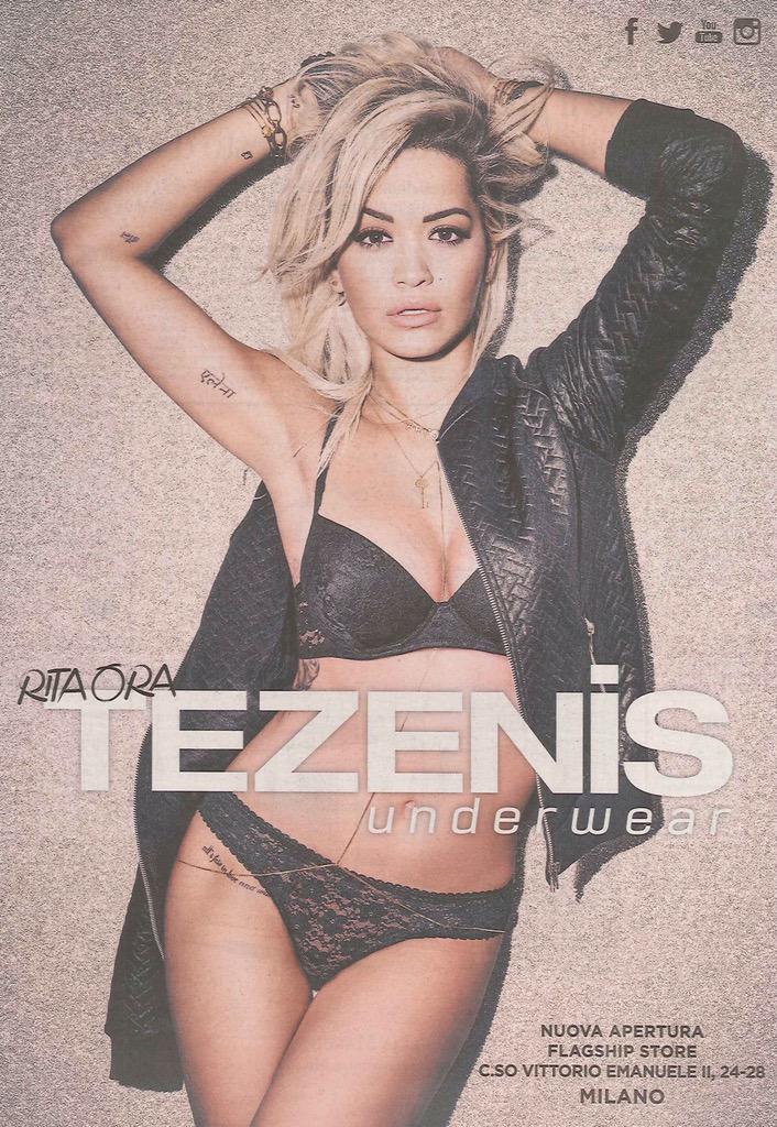 RT @NextModels: No more, no more wasting time — @ritaora for the @tezenis underwear F/W15 campaign. ????: Michaelengelo di Battista. http://t.…