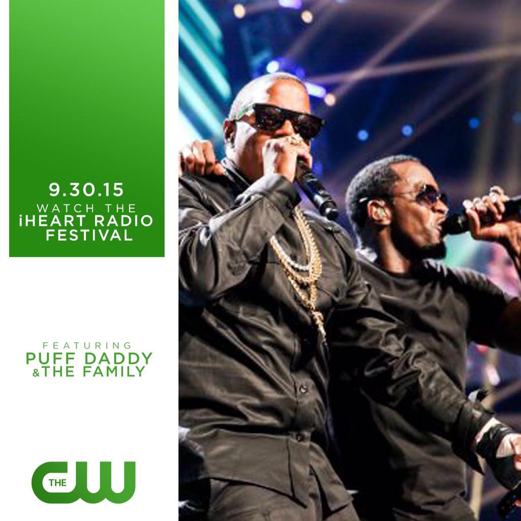 TONIGHT!! Watch the #PuffDaddyAndTheFamily @iHeartRadio performance on @CW_Network!! Let’s GO!! #iHeartPuffDaddy http://t.co/ptW8XbLbZ1