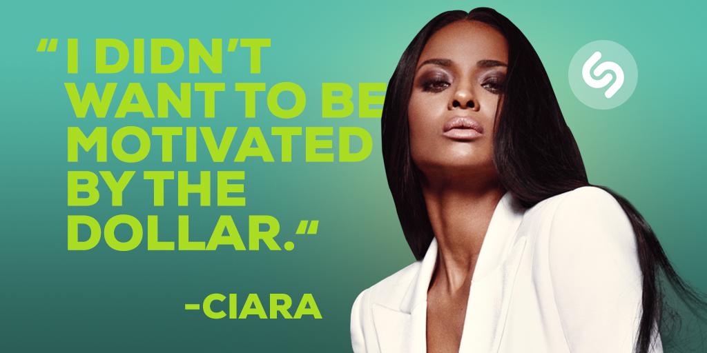 RT @Shazam: EXCLUSIVE: @Ciara talks childhood secrets & her first dream job in our #ShazamInterview. Open #Shazam now to watch! https://t.c…