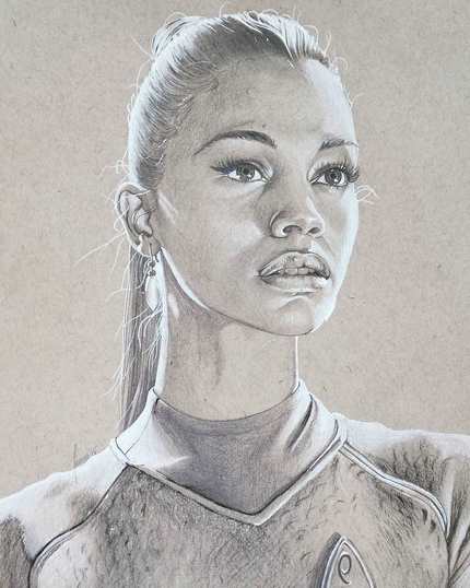 The detail is incredible, thank you @irynakhymychart! #FanArt @StarTrekMovie http://t.co/cHE9yhPMbY