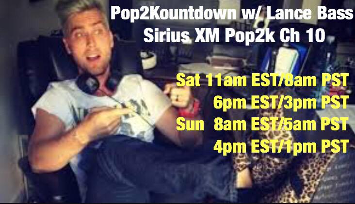 RT @BassTurchNsquad: Listen to N'Sync's @LanceBass count down the top 30 songs in combined sales & airplay from 2000 on @SXMPop2K! http://t…