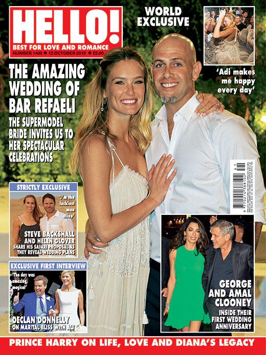 RT @hellomag: Our new issue is out now! See the world exclusive album of @BarRefaeli's #wedding day. http://t.co/qG0RUfpy5R http://t.co/QyT…