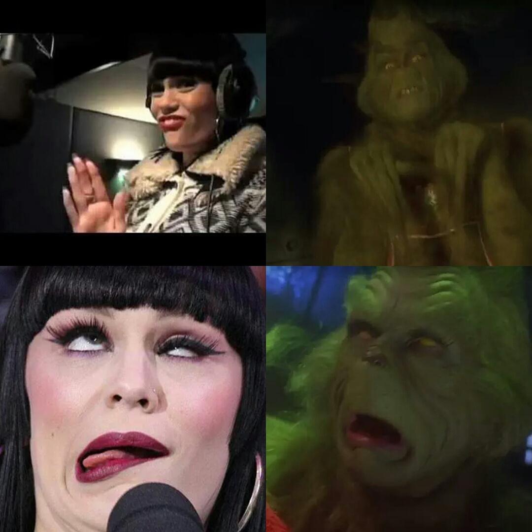 RT @isthatbratpit: @JessieJ when you look like Grinch ???????? http://t.co/b0w9oN0HJM