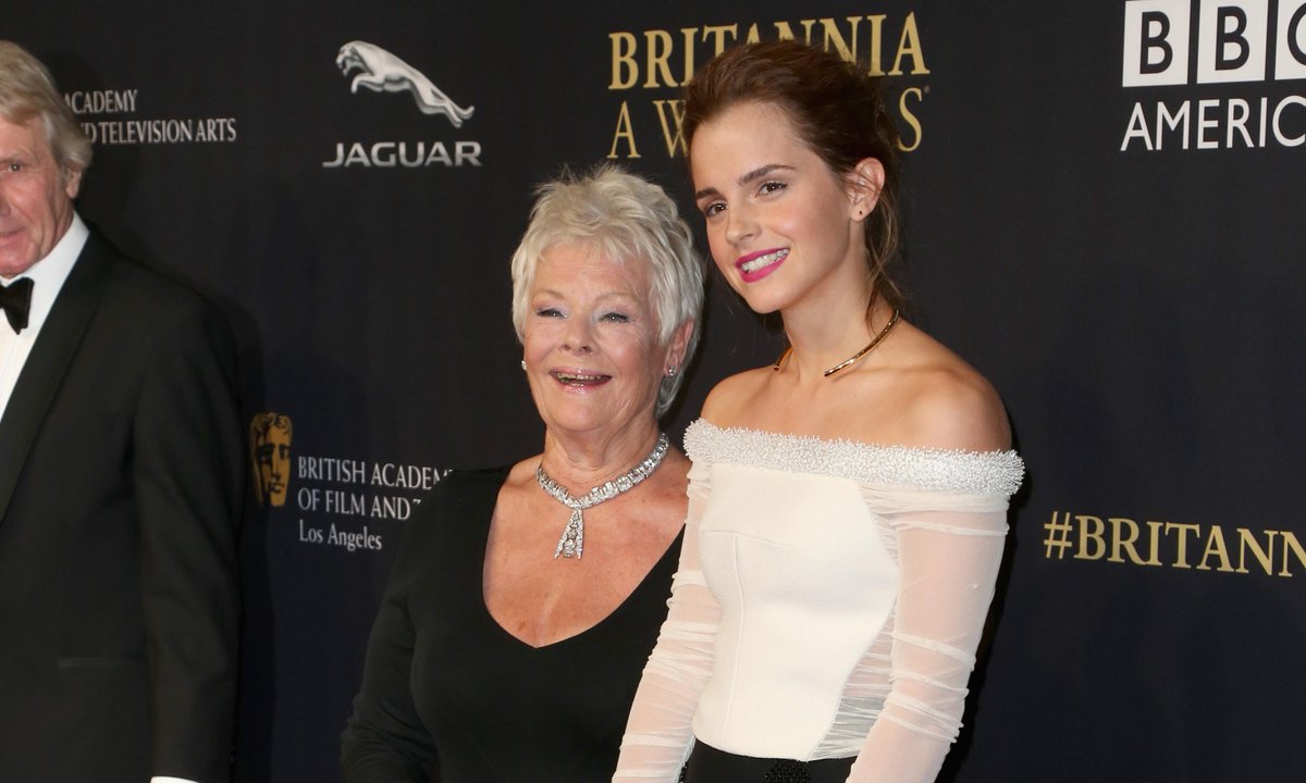 RT @BAFTALA: Remember when this happened? Dame Judi Dench and @EmWatson on the 2014 #Britannias red carpet! http://t.co/ouBTtHqbFG
