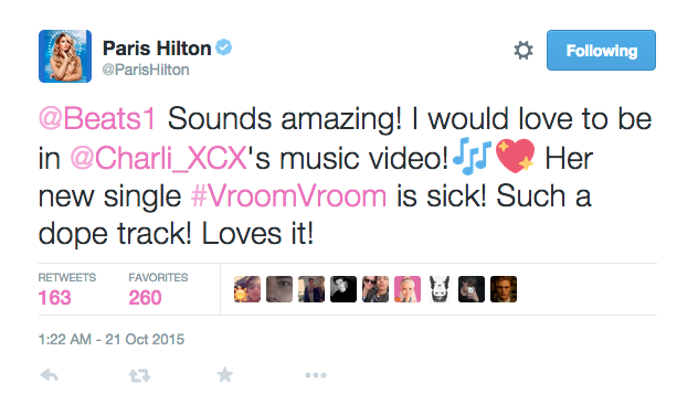 RT @i_D: Looks like @charli_xcx and @ParisHilton will be collaborating: https://t.co/gx6LY9T4NY https://t.co/qCbTNoOG6g