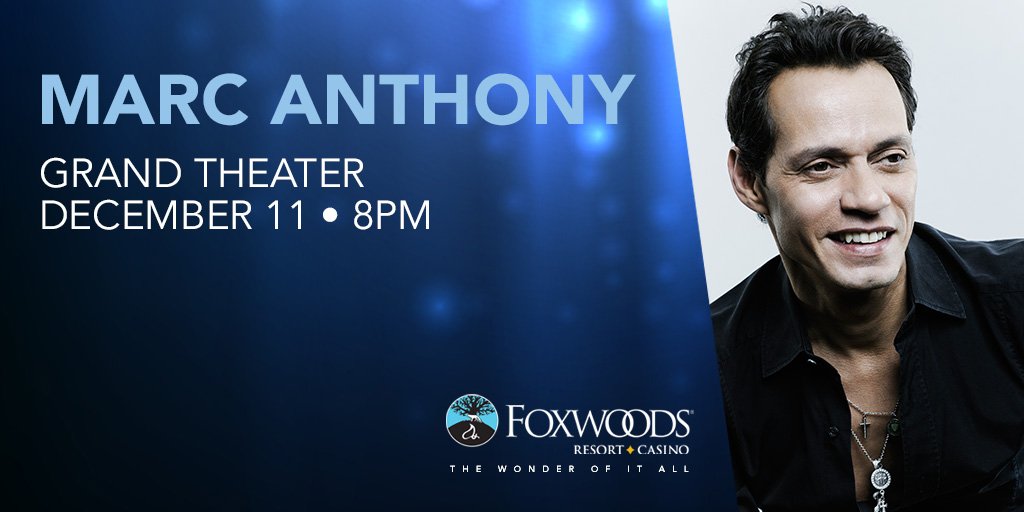 RT @FoxwoodsCT: #Latin #music sensation @MarcAnthony takes center stage at #Foxwoods Dec.11! https://t.co/QRoR28jFsp https://t.co/tMoZDuR7YE