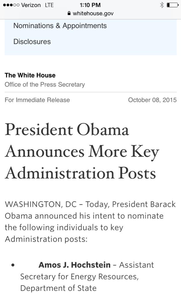 Im SO proud of my brother @amoshochstein for this!!!!!! @POTUS Energy&climate is our future. https://t.co/ESfcFkB584 http://t.co/oGi1VzoUhZ