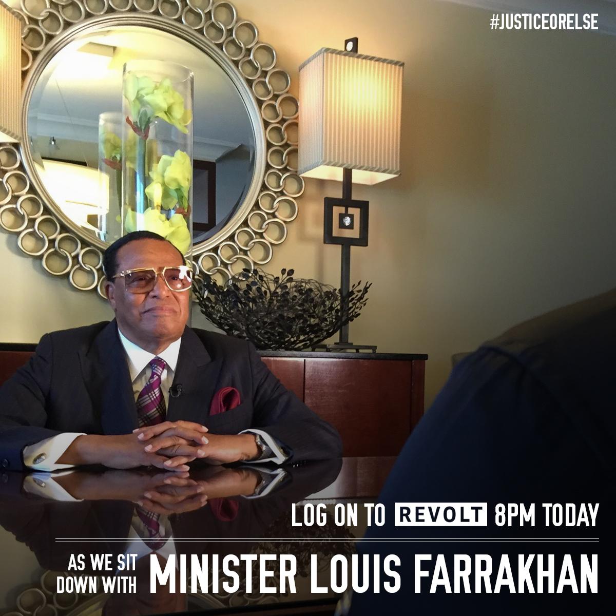 RT @LouisFarrakhan: Watch my interview with @RevoltTV. I am honored to be on @iamdiddy's network: http://t.co/zLcTPf77OH #JusticeOrElse htt…