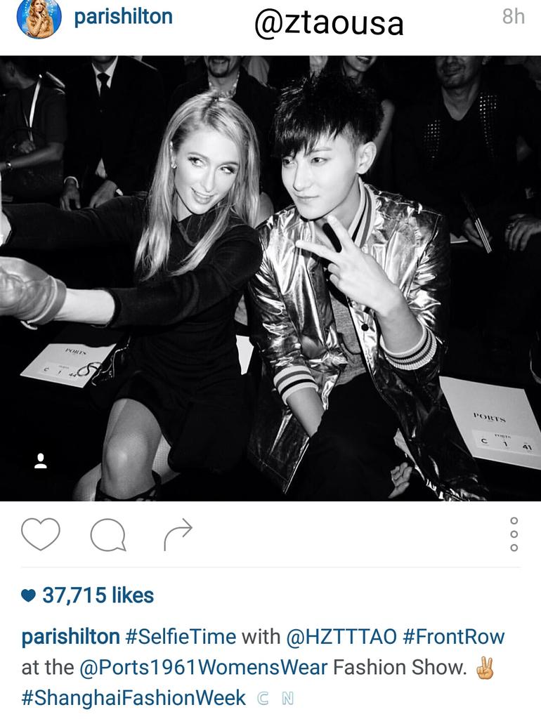 RT @ztaousa: [IG] 151014 Paris Hilton uploaded another pic with Z. Tao
https://t.co/kGUjRdpC7Z
~Ashke http://t.co/CmdhALHtLz