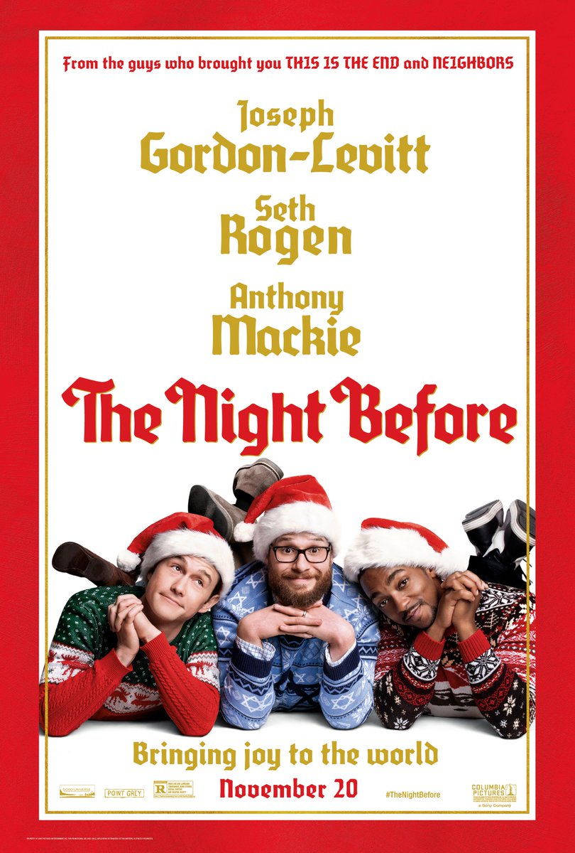 Here's a look at the new poster for #TheNightBefore.. http://t.co/YM3fY6GFBB