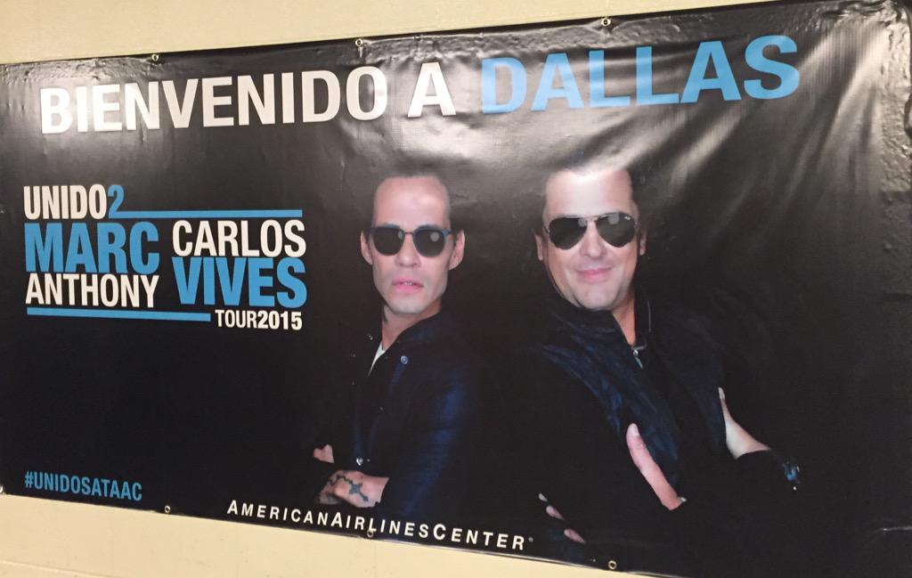 RT @AACenter: ¡Bienvenido a Dallas, @MarcAnthony y @carlosvives! http://t.co/WEECqzr6mk