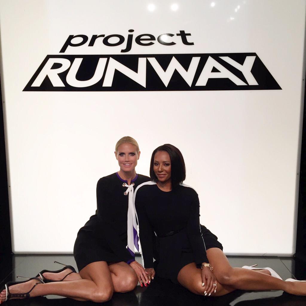 Thank you for being on @ProjectRunway with me tonight, @OfficialMelB! Means the world to me ????  #friends #AGT http://t.co/p8mLgshE5M