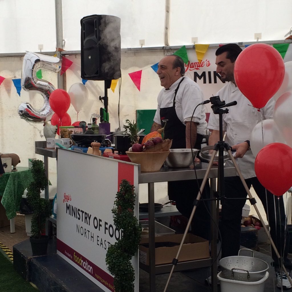 RT @JamiesMOF: We're now in Newcastle celebrating their 5th birthday with @gennarocontaldo cooking some delicious pumpkin pasta https://t.c…