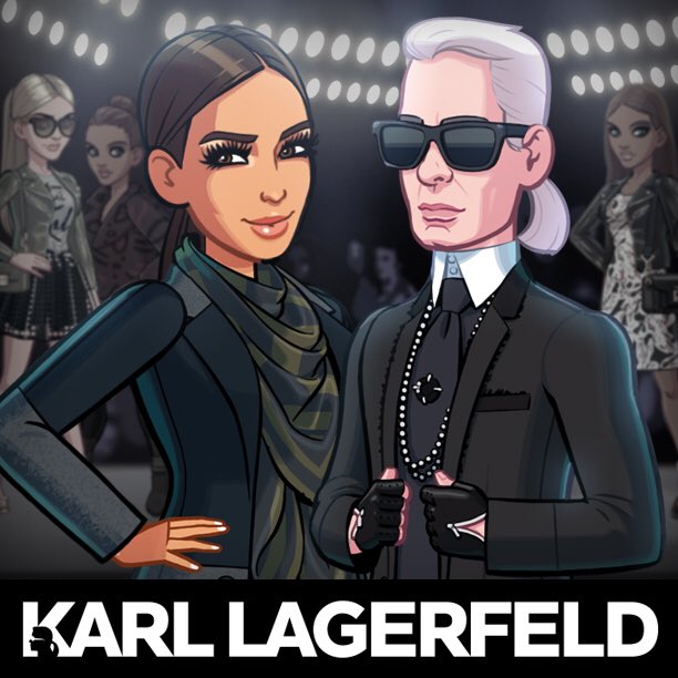 Beyond excited to welcome the one and only @KarlLagerfeld and his gorgeous F/W collection to the #KimKardashianGame! https://t.co/5fhQVblecZ