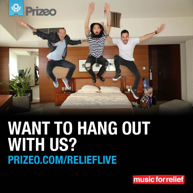 RT @MusicForRelief: 2 DAYS LEFT. Win a chance to fly to #LA and hang w/ @linkinpark & @steveaoki at #ReliefLIVE https://t.co/cdW1KzYRYE htt…