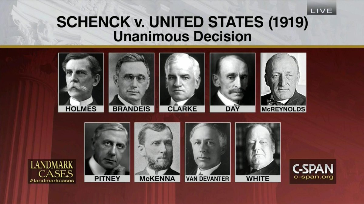 😂 Schenck v united states 1919. Freedom of Speech General. 20190214