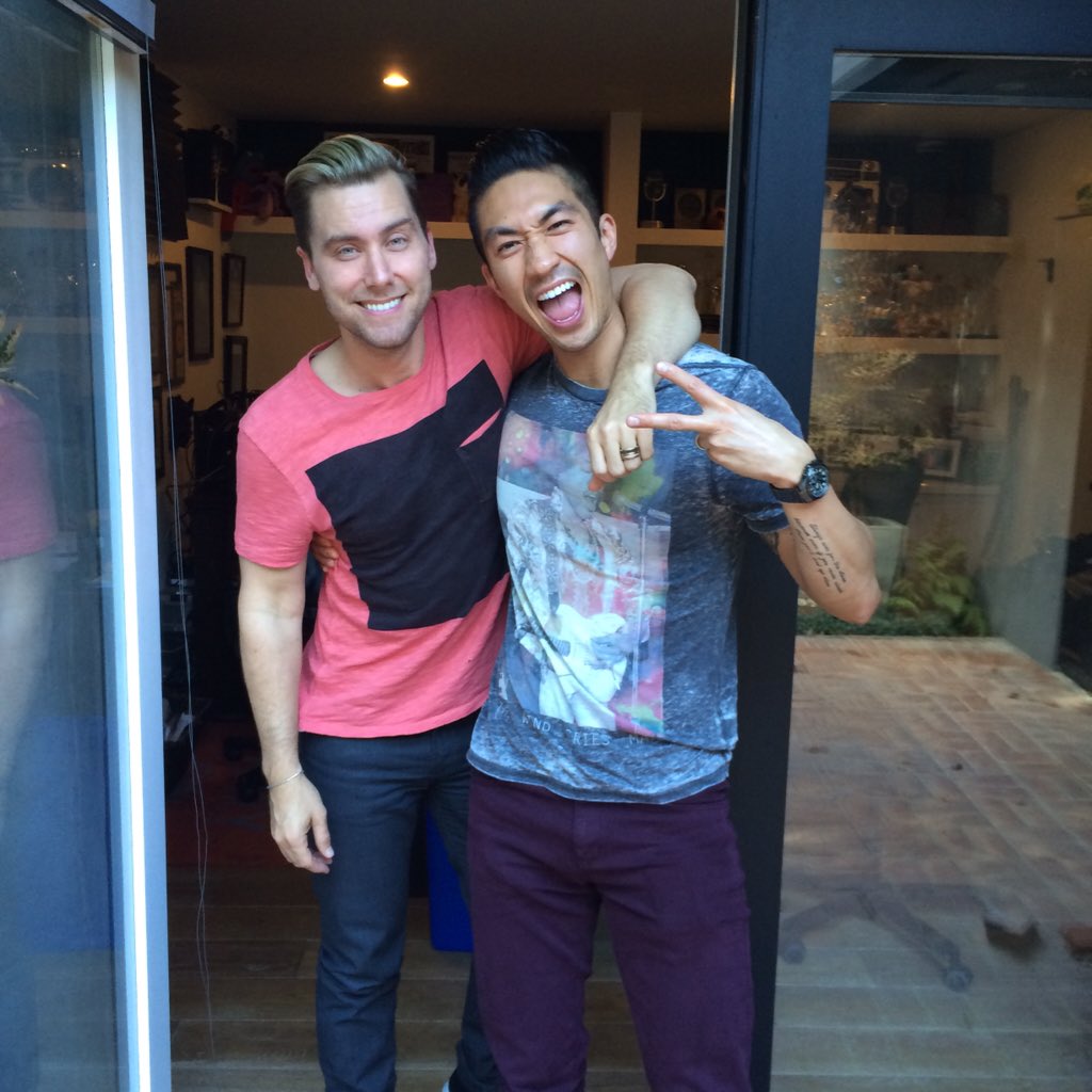 RT @ronniecwoo: Thanks for having me today @LanceBass @thisisdrew on @DirtyPopLive! Now I know what a 