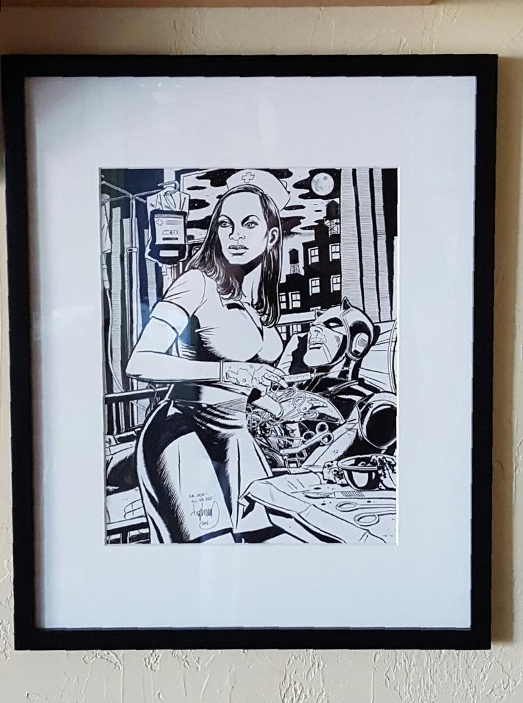 RT @JoshCrewsReally: Got my @DavidALapham NIGHT NURSE (@rosariodawson) commission framed and hung. Looks amazing. https://t.co/VoFAixsu2Y