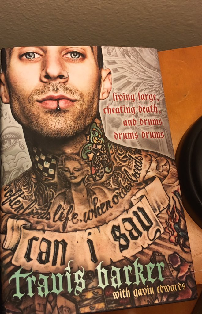 RT @JoshAM16: @travisbarker Can I Say.... that I can't put this book down! Thanks @christypeaceluv 4 this gift #canisay #hotjelly https://t…