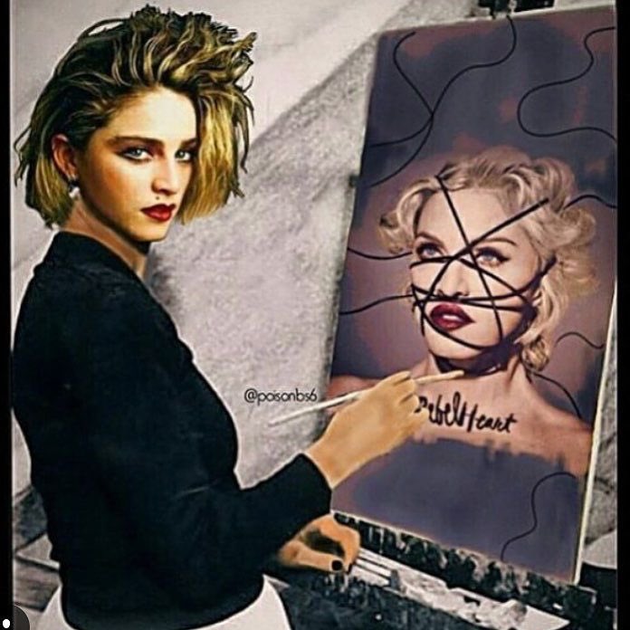 Art Imitates Life.........❤️ #rebelhearttour https://t.co/FKKXjJYnAK