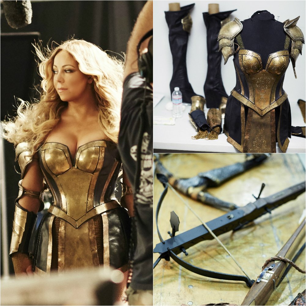 Behind the scenes at the @GameofWar shoot! How do you like that armor? ???? #CrossbowQueen https://t.co/oqyYnCTCn0 https://t.co/JXu8CcprR7