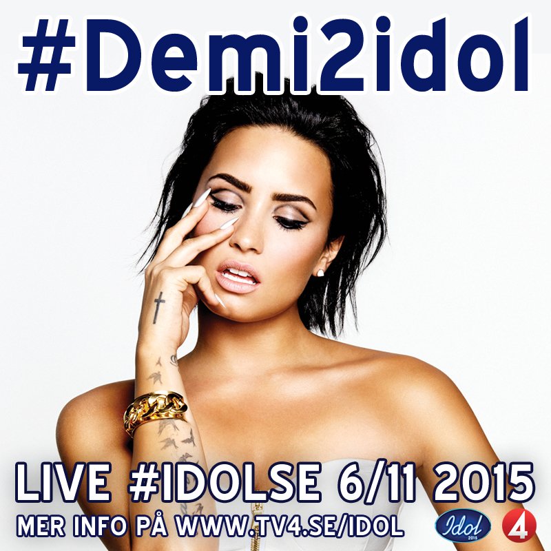 I’m going back to Sweden to perform on @TV4Idol on Nov 6th!!! #Demi2Idol #DEMIINSWEDEN https://t.co/xSyrTwaafL