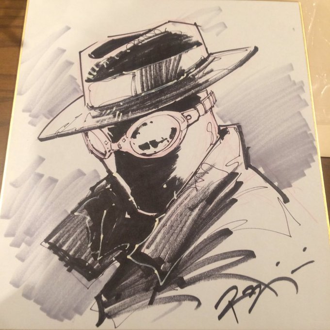 昨日スパイダーマンノワールのスケッチを頂いたライアン・ベンジャミンさん、後々で調べてみたらアニメのアルティメットスパイダ 昨日スパイダーマンノワールのスケッチを頂いたライアン・ベンジャミンさん、後々で調べてみたらアニメのアルティメットスパイダ