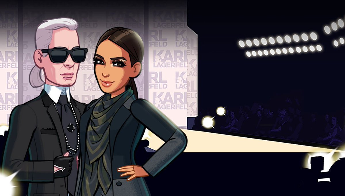 RT @AppStoreGames: Fashion icon @KarlLagerfeld joins @KimKardashian with all-new, killer threads. https://t.co/EnPTBdufWy https://t.co/zcMq…