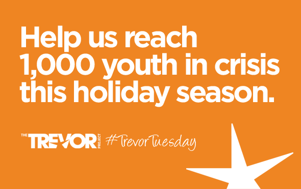 RT @TrevorProject: Help us reach 1,000 #LGBTQ youth on #GivingTuesday. Create a fundraising page #TrevorTuesday https://t.co/WI7z1ZSrlB htt…