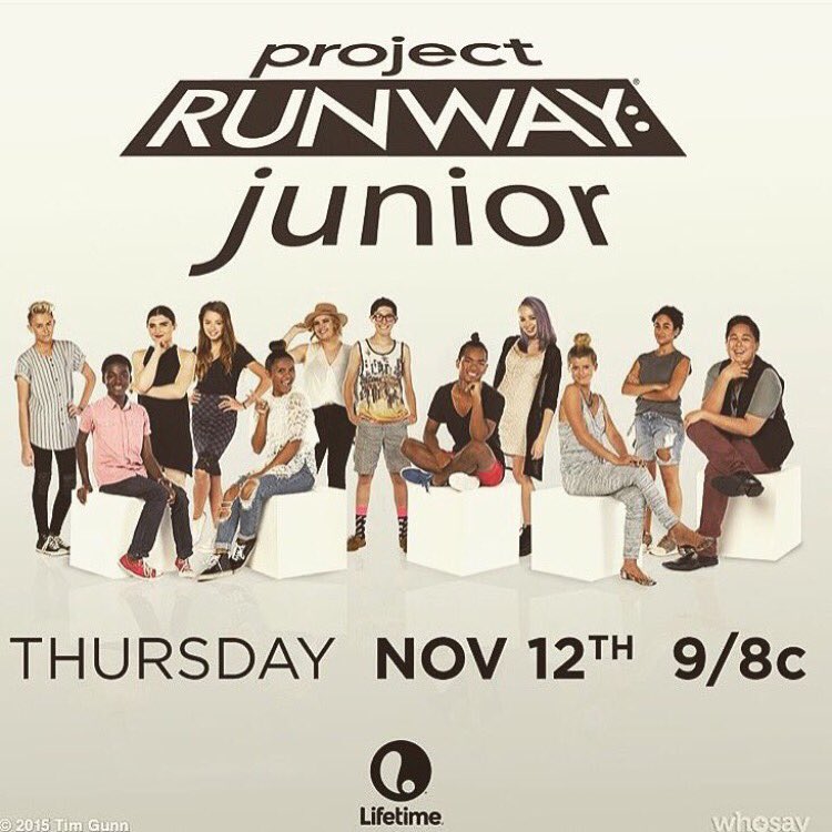 Who's watching @ProjectRunway  #JR tonight? I can't wait for you guys to see how incredible these designers are! https://t.co/gwWim4sfKx