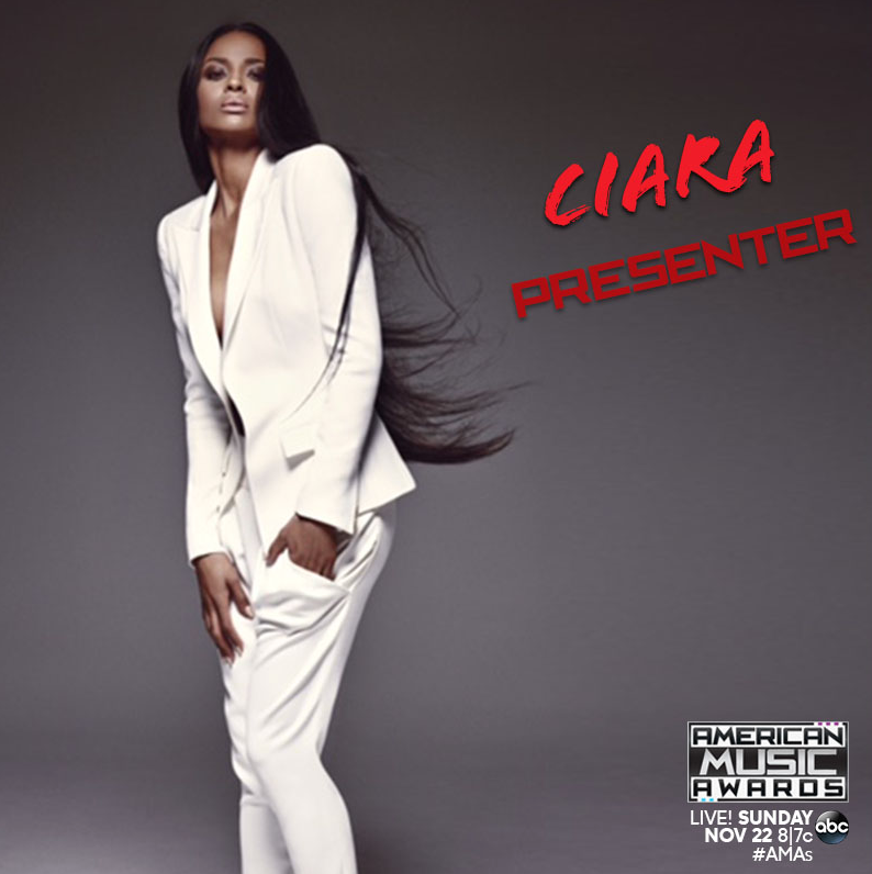 RT @TheAMAs: I BET you're excited about this next presenter! @ciara is PRESENTING at the #AMAs LIVE this Sunday on ABC! ???? https://t.co/LoHc…