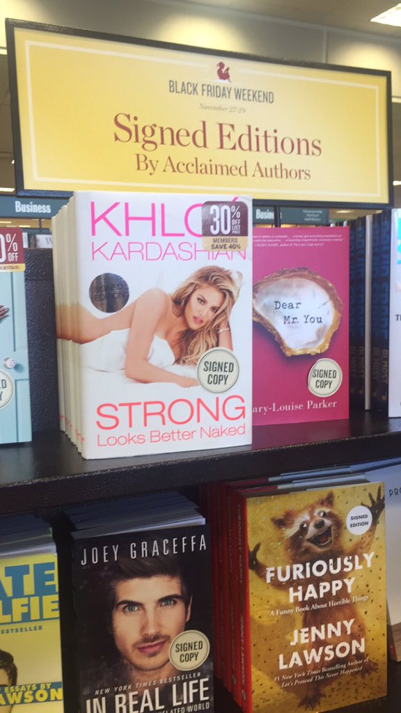 RT @KoKoKardashOdom: Look what I saw at Barnes and Noble yesterday!!! @khloekardashian #StrongLooksBetterNaked https://t.co/qDqf1zgReU