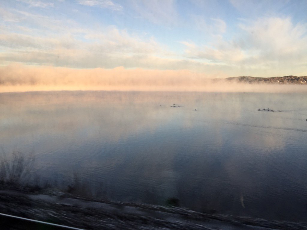 På väg mot Göteborg. Utsikten just nu. 