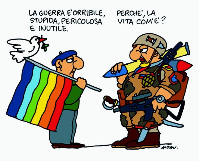 Altan, quino, bozzetto: di colomba ce nè una sola: il simbolo ... Altan webdoc