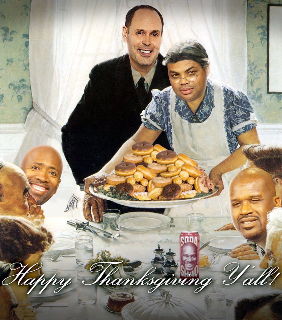 RT @NBAonTNT: From the TNT family to yours... Happy #Thanksgiving! https://t.co/uT15C47R9B