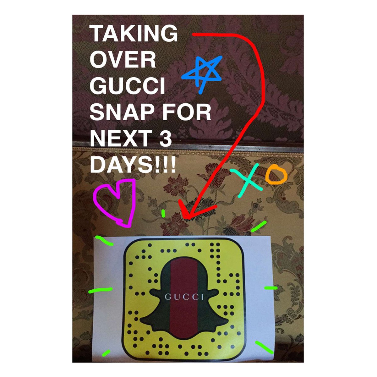 RT @gucci: It’s a takeover. @JaredLeto is live on #Gucci’s #Snapchat account. #GuiltyNotGuilty https://t.co/yyYY0oFUJ3