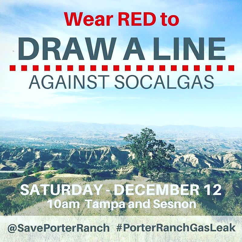 RT @SavePorterRanch: TOMORROW. Join us: 10am, Tampa and Sesnon. Wear RED. https://t.co/meaJjBHcx7 https://t.co/rXGHyHMaVG