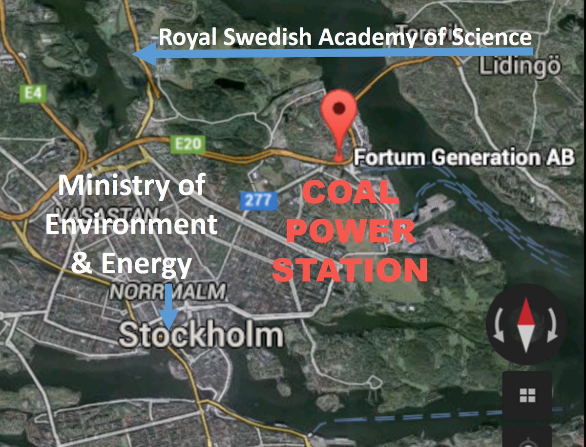 Facts move slowly! Stockholm still burns COAL 4km from Academy of Science & Min. of Envir.   