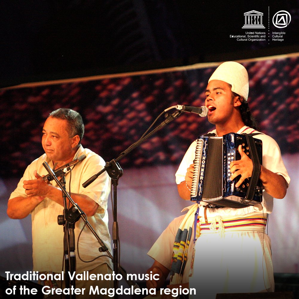 RT @UNESCO: El vallenato just inscribed on the urgent safeguarding list of #IntangibleHeritage https://t.co/W6OK05VFG5 #Colombia https://t.…