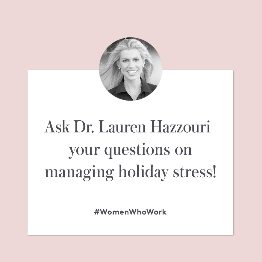 .@DrLHazzouri will answer your questions on holiday stress on our Facebook from 2-3pm EST: https://t.co/6jMozoTPYR https://t.co/3nKlygdzZR