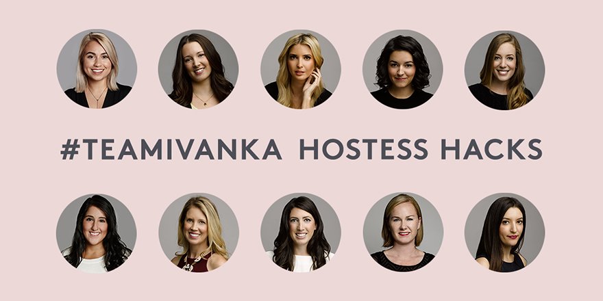 Steal #TeamIvanka's hostess hacks: https://t.co/1bM8TAOvg4 #womenwhowork https://t.co/kaPr4SuaRq