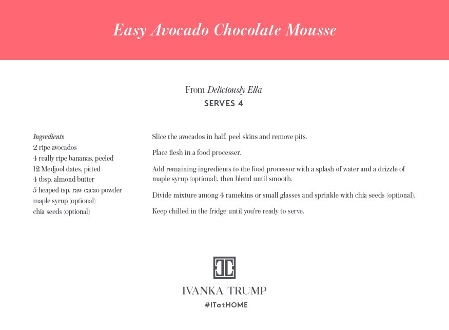 See what was on Ivanka's dinner menu: https://t.co/4tzlRzZYS7 @DeliciouslyElla https://t.co/j9Giad5ySy