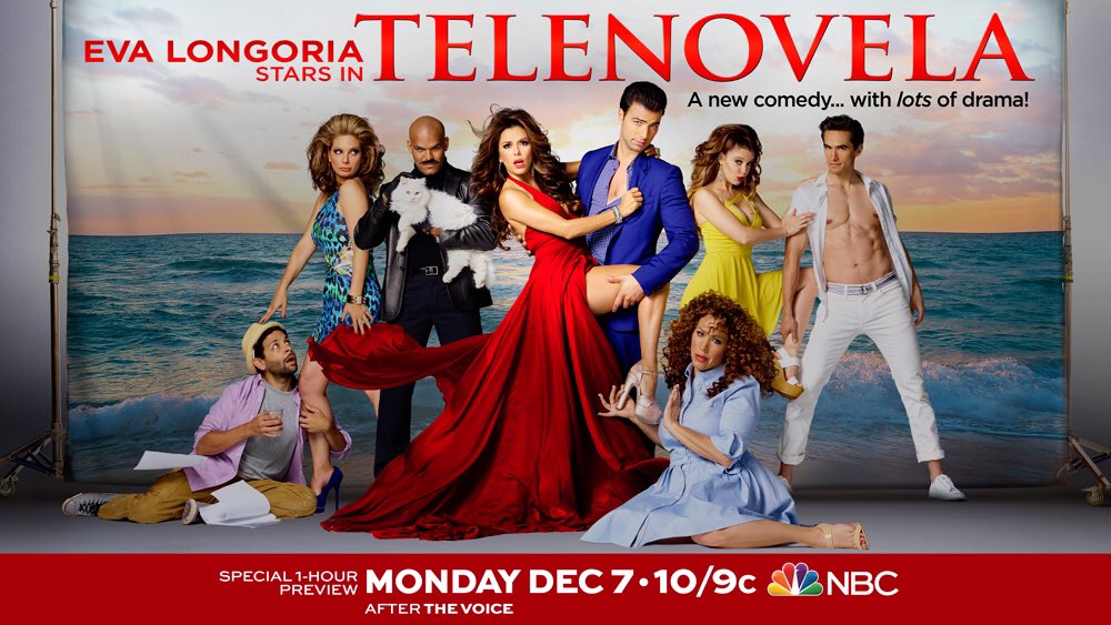 Can't wait to watch my twin @EvaLongoria in her new comedy #Telenovela Monday Dec 7th 10/9c on NBC after #theVOICE https://t.co/4uzJGxGJEE