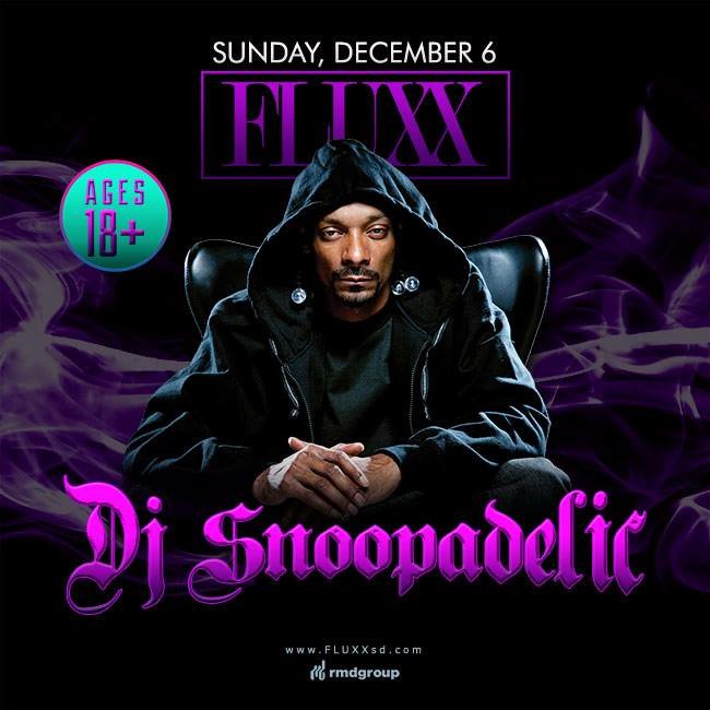 san diego !! catch me live #DJSNOOPADELIC on 2NITE at @FLUXXSD ​ !! https://t.co/MudrLpqUex