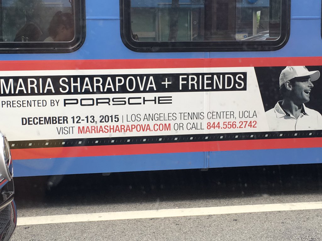 RT @USTASoCal: .@MariaSharapova and friends is happening this weekend! Have you spotted the busses cruising around town? https://t.co/02oic…
